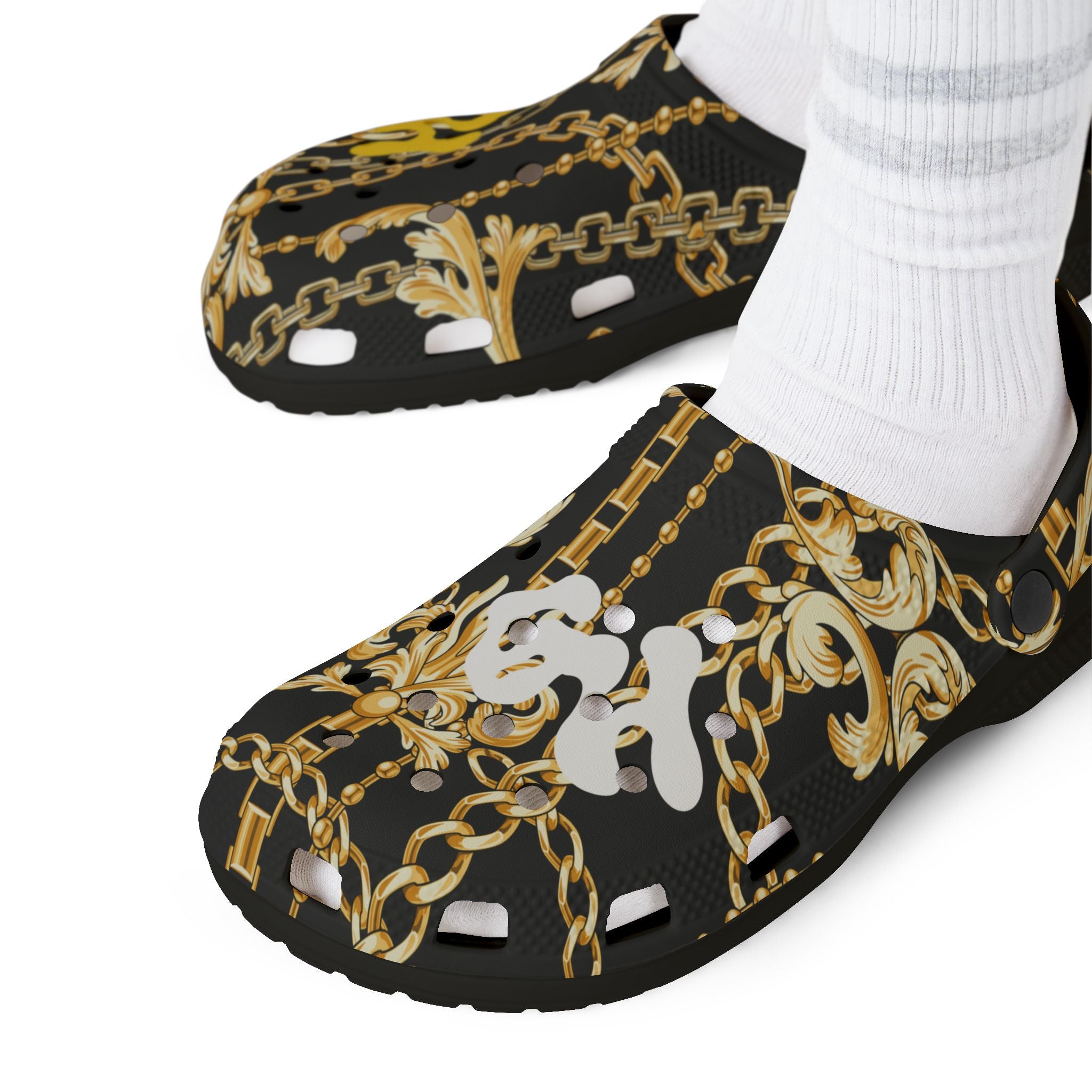 HG Crocs "Gold Chainz"